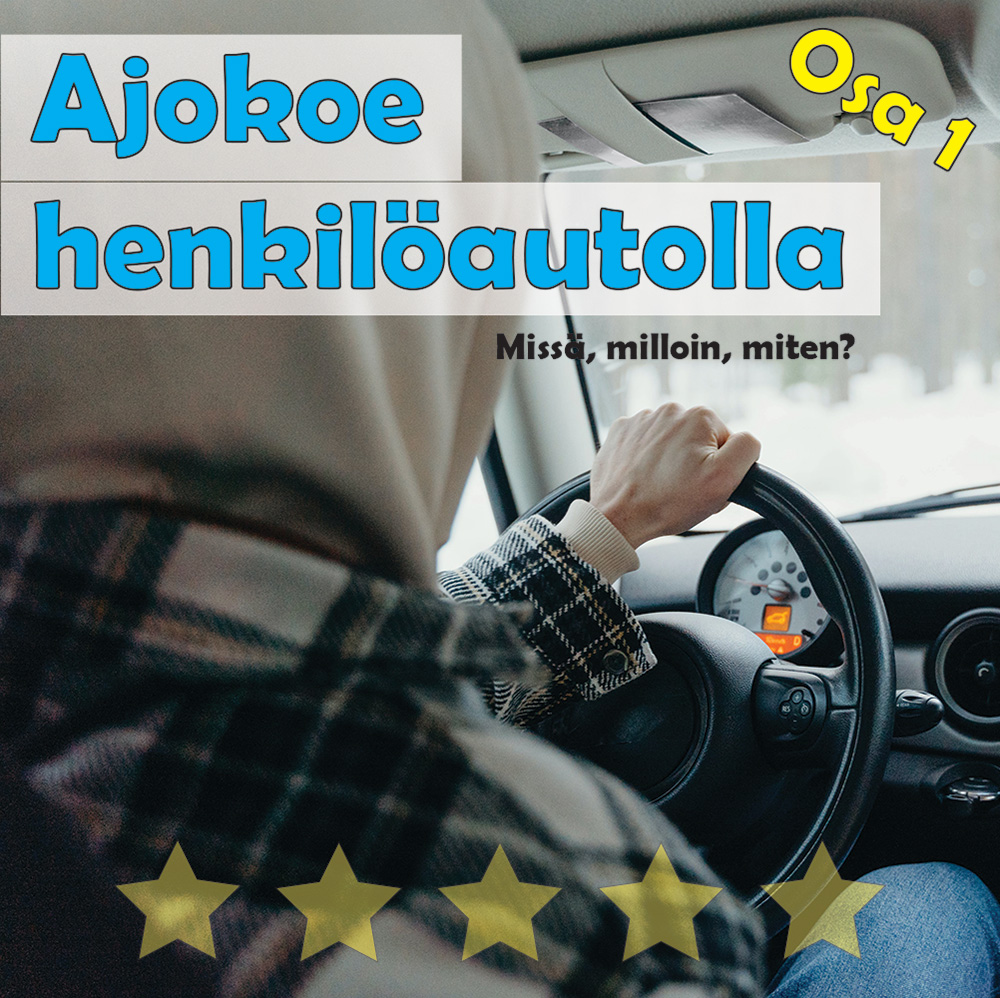Ajokoe henkilöautolla kansikuva