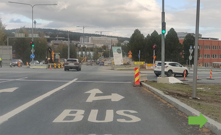 Bussikaistan käyttö ajokoe