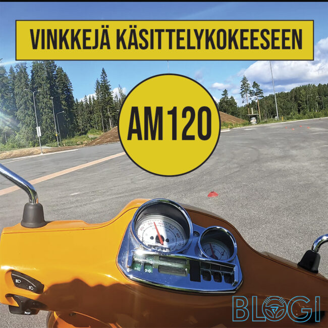 Käsittelykoe mopolla am120 blogi artikkeli
