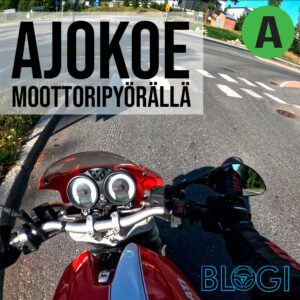 Ajokoe moottoripyörällä kansikuva